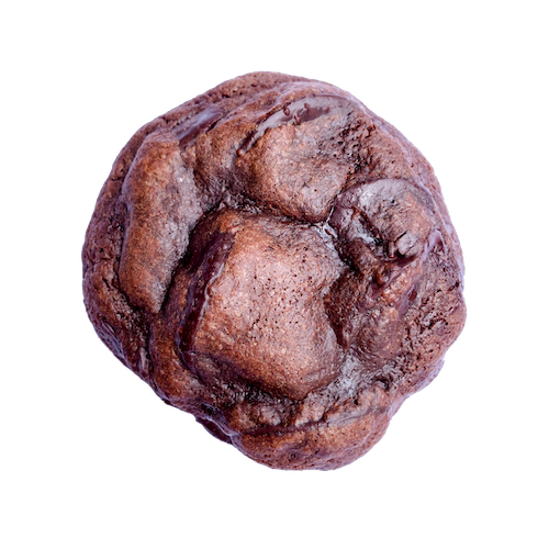 a brownie cookie with chunks of dark chocolate 